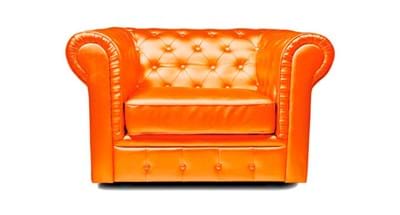 Chesterfield Oranje Zonder Label Vrijstaand Wide